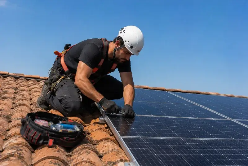 Maintenance et monitoring de panneaux solaires aux Cerqueux