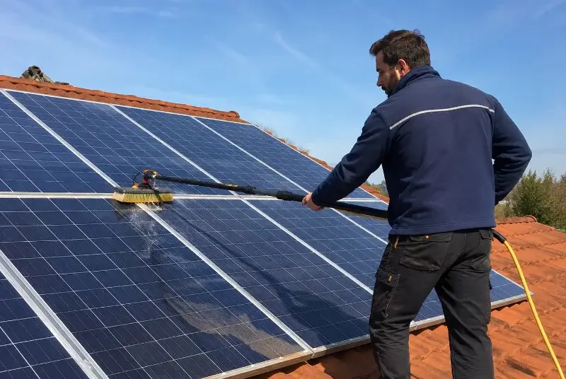 Nettoyage et entretien de panneaux solaires aux Cerqueux