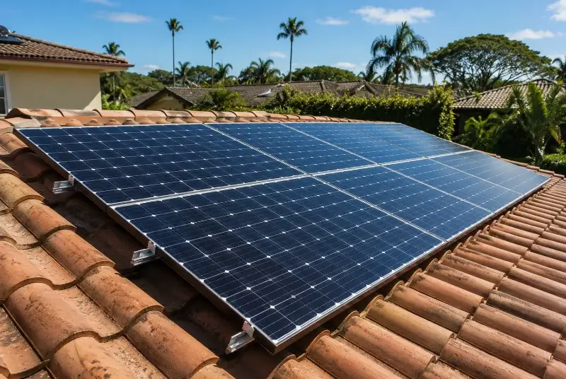 Installation de panneaux solaires aux Cerqueux